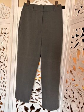 H&M Gray Straight-Leg Dress Pants